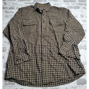 Vintage Lucchese Ranch Collection‎ M/L 100% Cotton Long Sleeve Button Down
